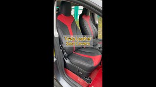 Say goodbye to boring factory seats: Tesla Model 3 Black n Red Leather Seat Covers! #follow #usa