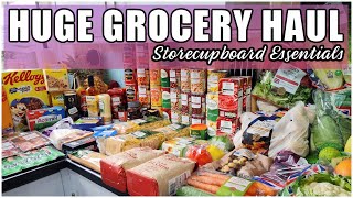 HUGE GROCERY HAUL | TESCO HAUL | STORECUPBOARD ESSENTIALS| MEAL PLAN | WEEKLY FAMILY FOOD SHOP |