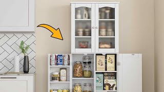 HORSTORS 64-inch Kitchen Pantry Cabinet Review: Space-Saving Storage Solution