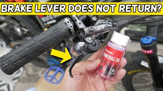 Why Bicycle Brake Lever Handle Does Not Return Shimano XR SRAM Magura Tektro