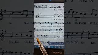 Além do Rio Azul Para Violino