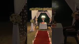 candle light dinner setup in goa / contact 8830001084/ surprise planners in goa #goa #surprise