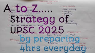 26 months strategy for UPSC CSE 2025|2 year strategy for UPSC|UPSC 2025 strategy