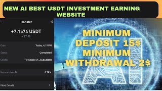 New USDT investment earning platform | VIP1 deposits 15-199 USDT and earns 13.78% USDT every day