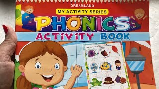 PHONICS ACTIVITY BOOK BY DREAMLAND PUBLICATIONS- 3-5 YEARS!