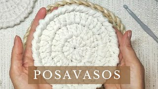 🧶POSAVASOS a CROCHET🧶Paso a paso en Español🤩💕