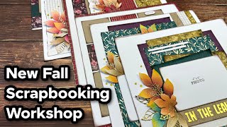 Must-See Sparkly Fall Leaves Technique + Scrapbook Layout Share