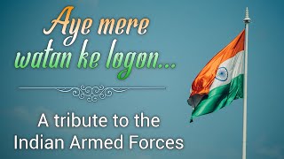 Aye Mere Watan Ke Logo (Instrumental) | Lata Mangeshkar | Tribute To Indian Army | Lyrical Video