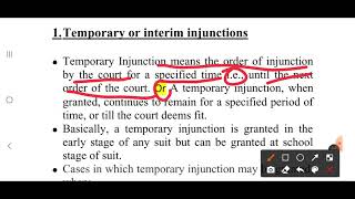 General remedies for Tort- part II (Injunctions & Specific restitution of property)