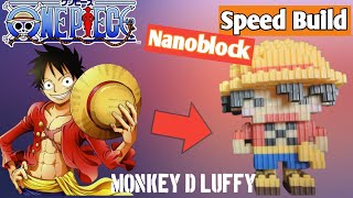 Menyusun Nanoblocks Monkey D Luffy One Piece Speed Build | titToys