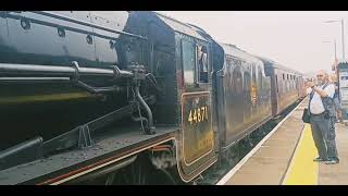 44871 The Black Five Steam Locomotive & 47848 at Whittlesea Station.