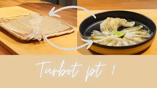 13A.) How to Fillet Flat Fish; Turbot 🐡