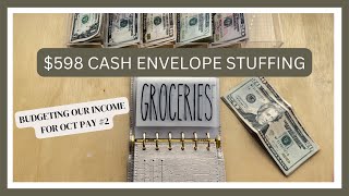 THIS IS WHY I WILL NEVER STOP CASH STUFFING‼️| OCT PAY #2| BUDGETING FOR BEGINNERS| TAYLORBUDGETS