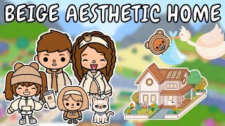 Beige Aesthetic 🪴🍼 Big Family Home 🤎 Toca Boca House Ideas 😍 TOCA GIRLZ