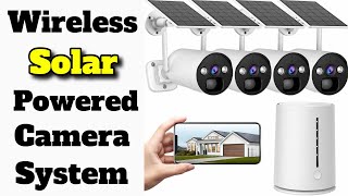 CAMPARK 4MP 4 Pack Solar Powered Security Camera System Unboxing and Review | SCO8