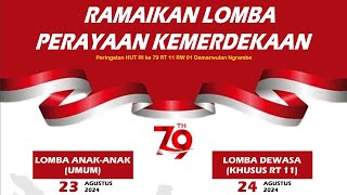 Live Lomba peringatan HUT RI. DAMARWULAN RT. 11 / RW. 01, keling - Jepara