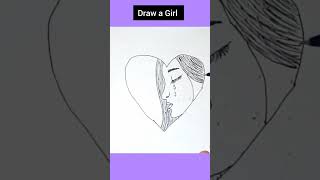 Draw A Sad girl #youtubeshorts #shorts