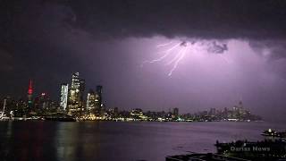 Lightning/Thunderstorm- New York City & Hudson River