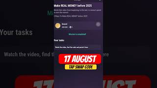 Tapswap cinema code 4 (Aug 17)🎬Make real money before 2025