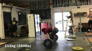 Juliana Riotto (75kg) Garage Strength | Sunday Morning Training (Dec. 3rd 2017)