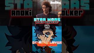 Anakin Skywalker | Star Wars vs Tanjiro Kamado | Demon Slayer | #demonslayer #starwars