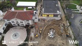 The War Memorial: April Construction, Drone Footage