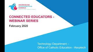 AoP Tech Connected Educators Webinar February 2020