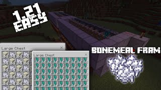 SIMPLE 1.21 BONEMEAL FARM TUTORIAL in Minecraft Bedrock (MCPE/Xbox/Switch/PC)#minecraft#mcpe