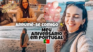 VLOG l Meu aniversário em Portugal 🇵🇹 l Conhecendo a Praia de Matosinhos 🎈🥳