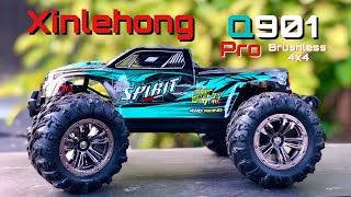 FlyHal Xinlehong Q901 Pro brushless 4x4 Truck: How to Setup & Speed Test.