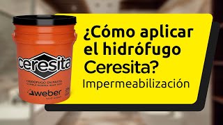 Hidrofugo en pasta número uno Ceresita | Paso a paso Weber