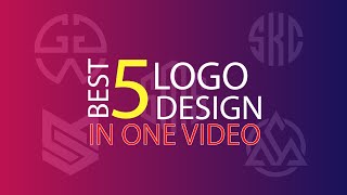 Best 5 Monogram Logo Design In One Video | Part 01