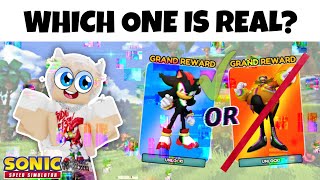 😤 The Last Sonic Speed Simulator Quiz... but the Questions are Correct ✅ - Roblox