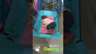 Unleashing Fun! Kids Playing on Our Company's Rectangular Swing at the Exhibition!