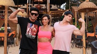 Jeff seid is posing at beach body carnival | bodypower India with sahil khan | Unstopable_dj