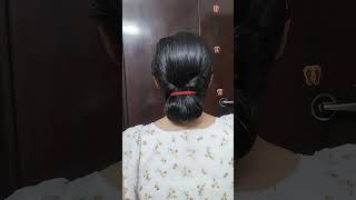 low bun hairstyle hack#shorts#youtubeshorts #shortvideo #hairstyle #viral