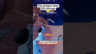 This shotgun dealt 200 damage 💀use code MED369 #fortnite #fortniteclips