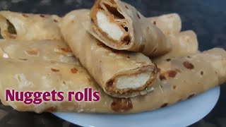 Paratha rolls with myo dip sauce.