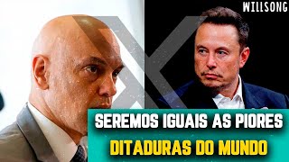 Gustavo Gayer fala sobre intimação de Moraes a Elon Musk para banir o X (Twitter) no Brasil hoje