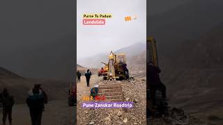 Purne To Padum Landslide in Zanskar Tsarap Purne Lungnak #zanskar #padum #landslide #leh #offraod