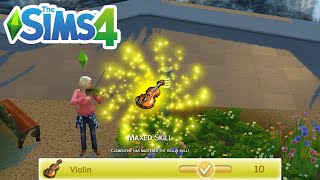 How To Level Up/Max Violin Skill (Cheat) - The Sims 4