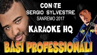 Sergio Sylvestre - Con Te SANREMO 2017 (KARAOKE HQ)