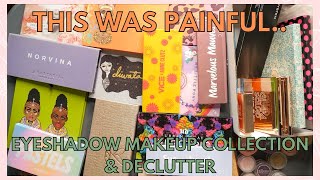 Saying goodbye to my children.. Eyeshadow Palettes and Singles Makeup Collection and Declutter