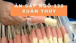 HALO ĂN GÌ #1 |  Cầm 100k ăn sập ngõ 130 Xuân Thuỷ | Ẩm thực đường phố Hà Nội