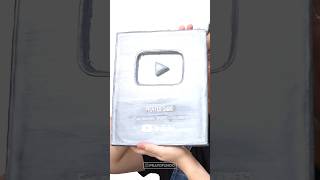 Silver Play Button 100K COMESTÍVEL #youtubecreatorawards