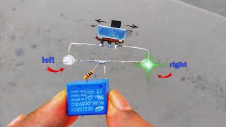 Left Right  indicator light circuit at home|| using Relay 😘