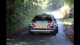 Mikko Hirvonen SIDEWAYS in a Mk2 escort at the 2022 wexford stages Finish WRC Driver