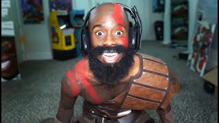 Kai Goes OFF in Full God of War Kratos Cosplay