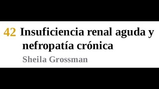 Insuficiencia renal aguda y nefropatía crónica