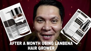 LANBENA HAIR GROWER JOURNEY, MY UPDATE AFTER 1 MONTH OF USING